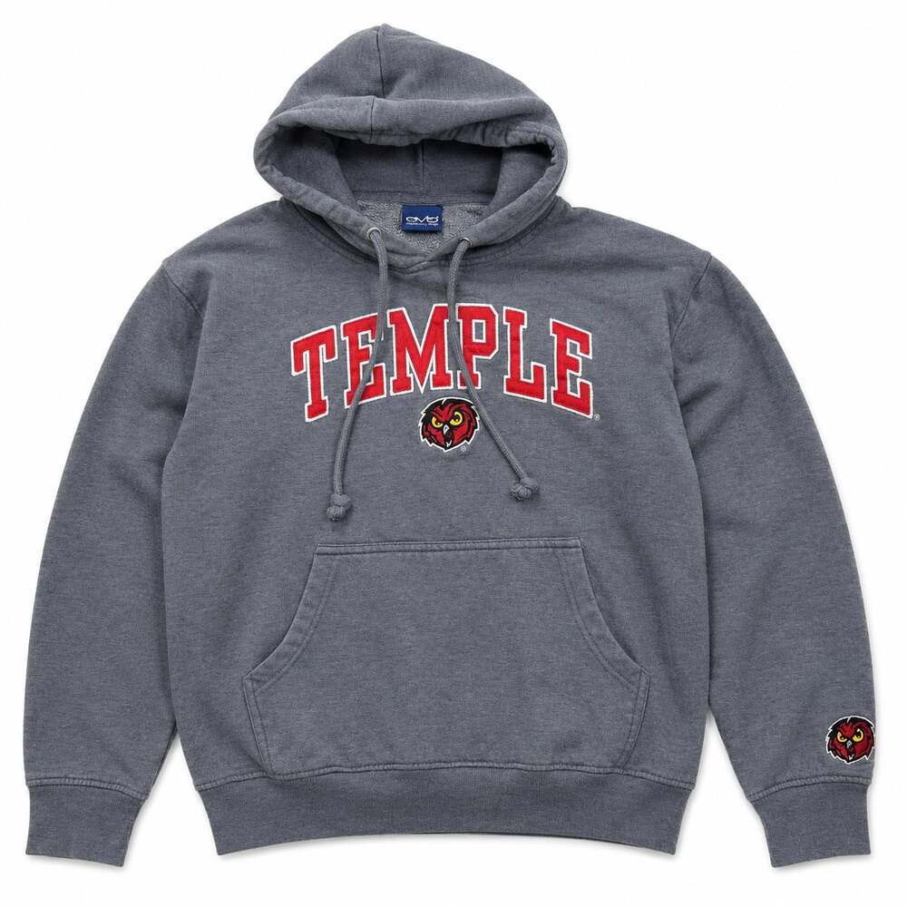 OVB Old Varsity Brand Temple University Philadelphia Owls Hoodie Sweatshirt